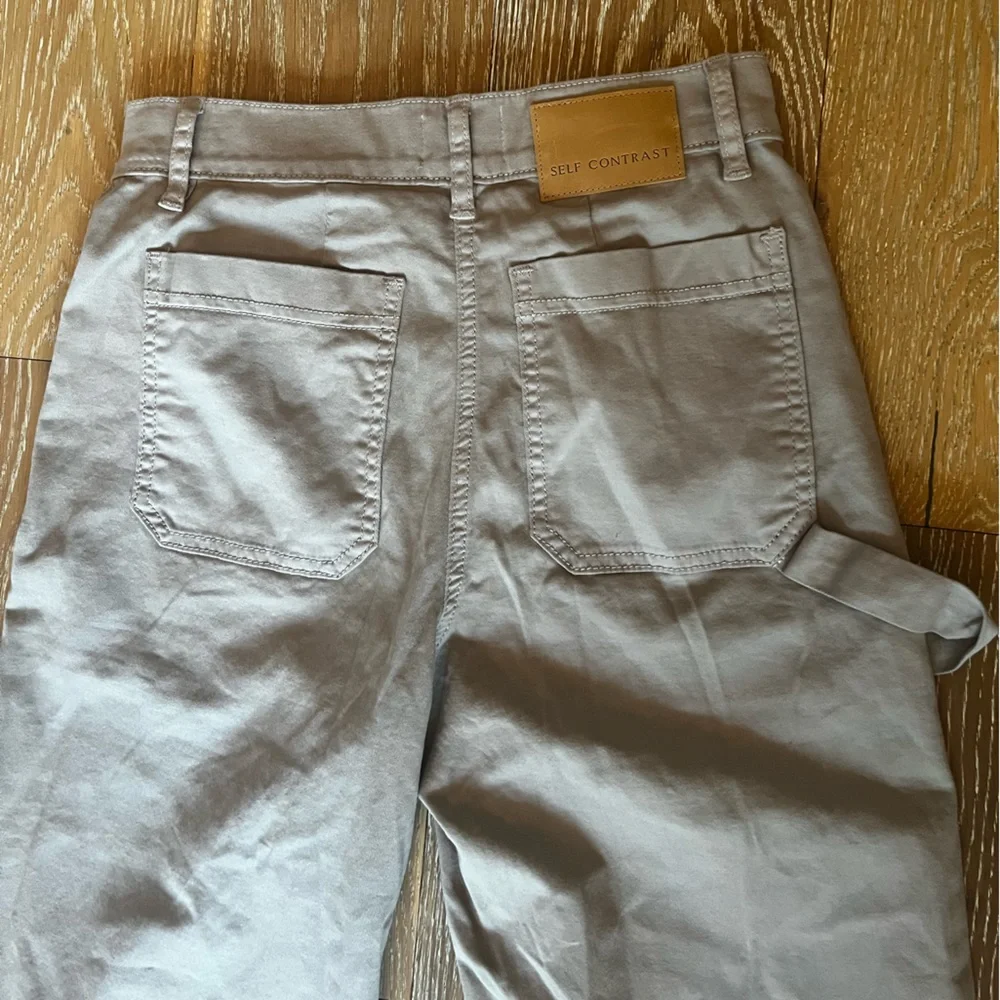 Self Contrast Anthropologie Georgia Utility Beige Wide Leg Pants - Picture 10 of 14